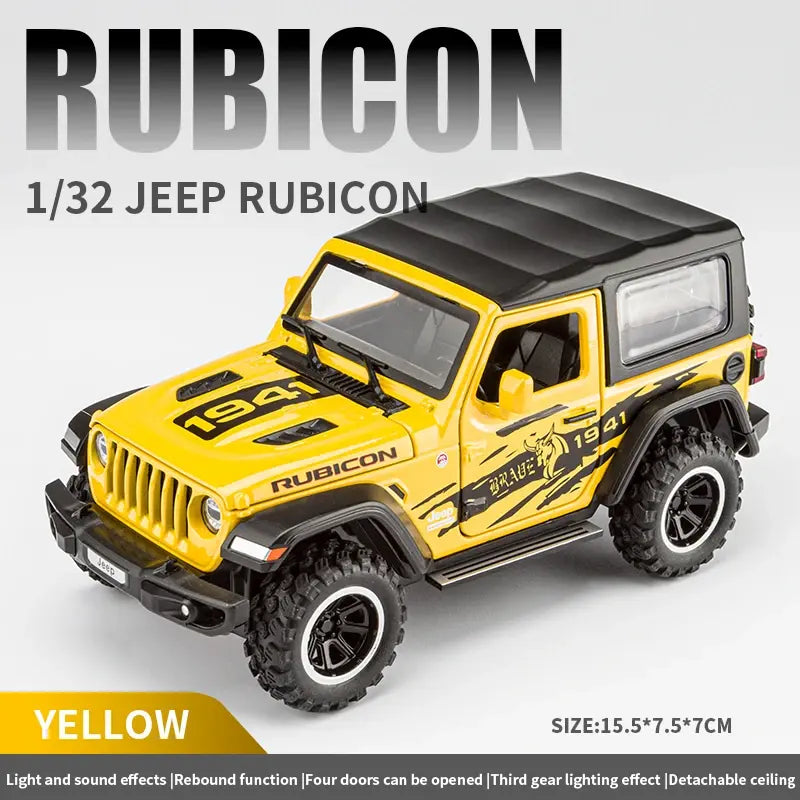 Wrangler Rubicon Thar Jeep Scale Model Diecast Metalcar - All Size