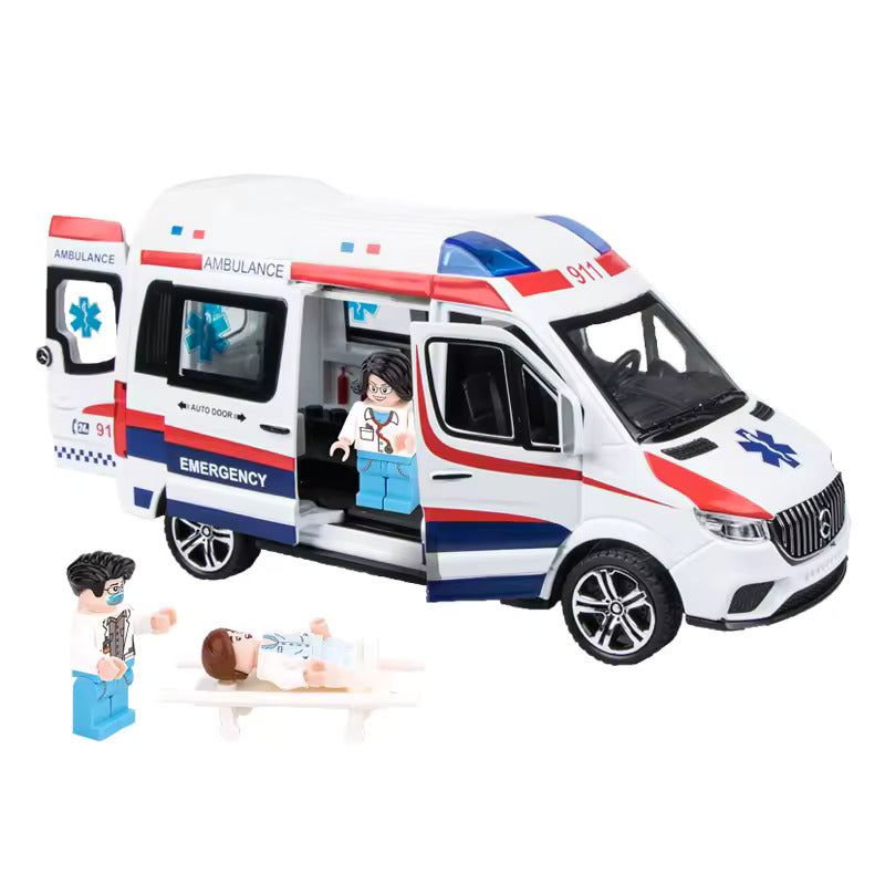 Mercedes Benz Ambulance Van Scale Model Diecast Metalcar - All Size