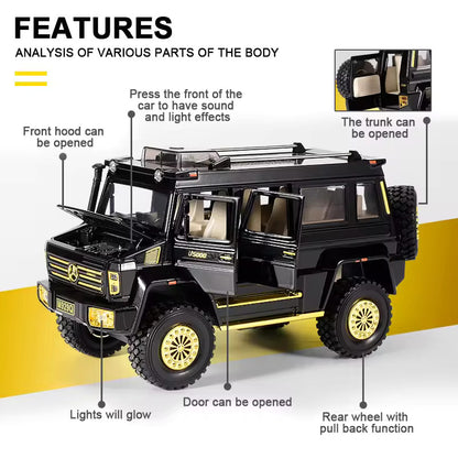 Mercedes-benz Unimog Scale Model Diecast Metalcar - All Size