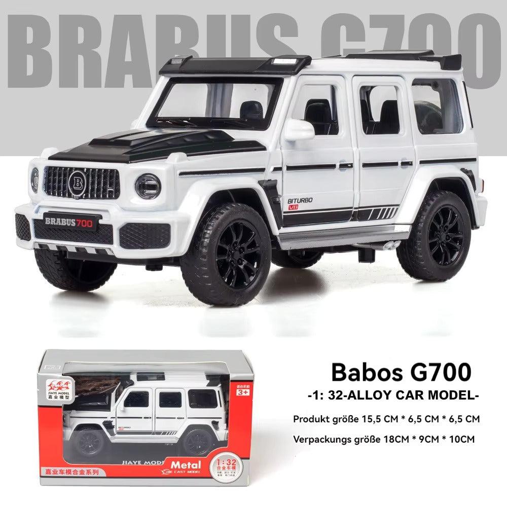 BRABUS 700 SUV 1:32 DIECAST METAL PULLBACK TOY CAR WITH OPENABLE DOORS & LIGHT, MUSIC BOYS CAR FOR KIDS BEST TOYS GIFTS TOYS FOR KIDS [SIZE:-15.5CM*6.5CM*6.5CM]【 MULTICOLOR 】