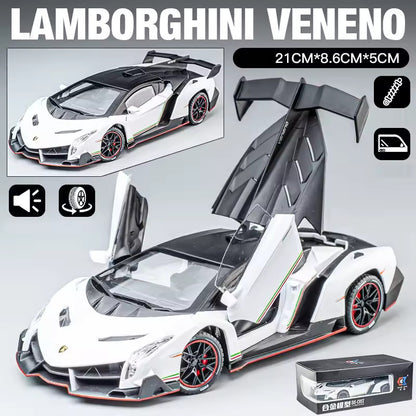 Lamborghini Veneno Scale Model Diecast Metalcar - All Size