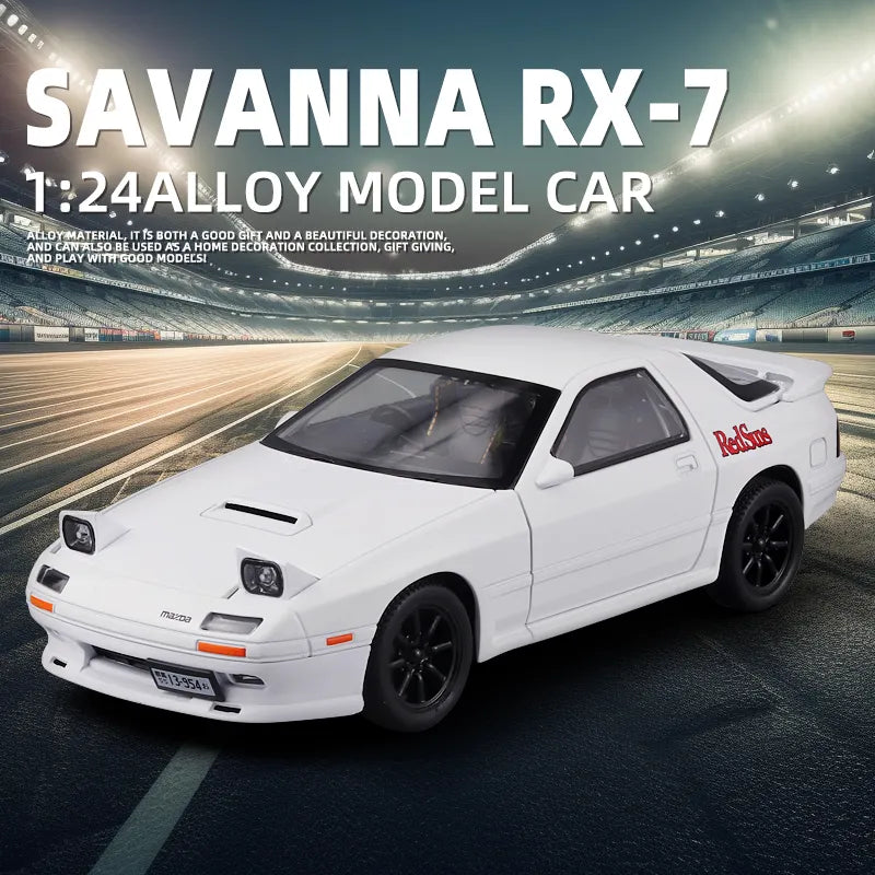Mazda Rx7 Scale Model Diecast Metalcar - All Size