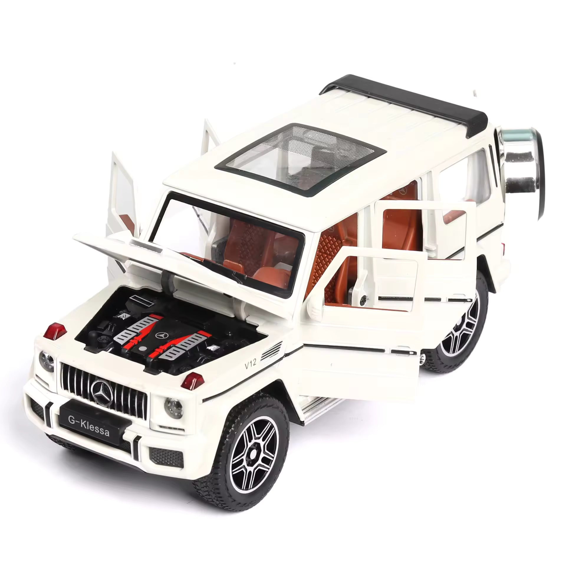 MERCEDES BENZ G KLESSA G 63 1 32 DIECAST METAL PULLBACK TOY CAR WITH O