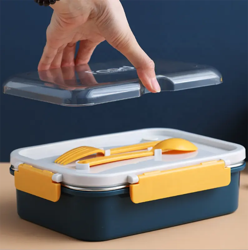 3 Compartment Stainless Steel Insulated Lunch Box for Kids