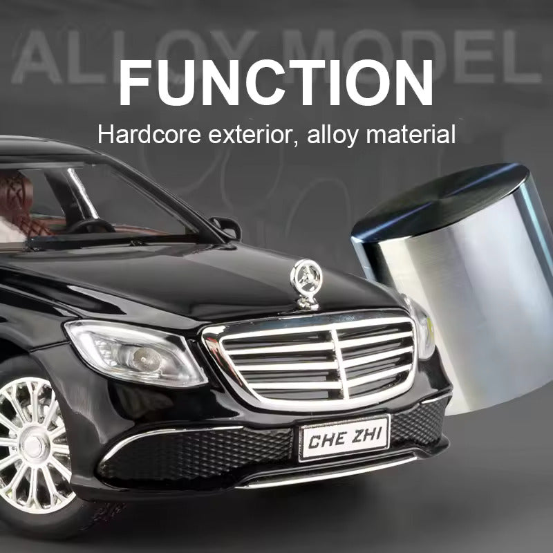 BIG SIZE MERCEDES BENZ E300 1:24 DIECAST METAL PULLBACK TOY CAR WITH OPENABLE DOORS & LIGHT, MUSIC BOYS CAR FOR KIDS BEST TOYS GIFTS TOYS FOR KIDS [SIZE:-22CM*9CM*7CM]【 MULTICOLOR 】