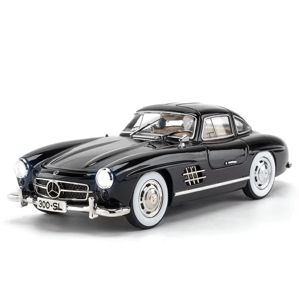 Mercedes-Benz 300SL Big Size 1:24 DIECAST METAL PULLBACK TOY CAR WITH OPENABLE DOORS & LIGHT, MUSIC BOYS CAR FOR KIDS BEST TOYS GIFTS TOYS FOR KIDS [SIZE:-22CM*9CM*7CM]【 MULTICOLOR 】