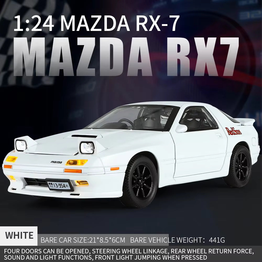 Mazda Rx7 Scale Model Diecast Metalcar - All Size