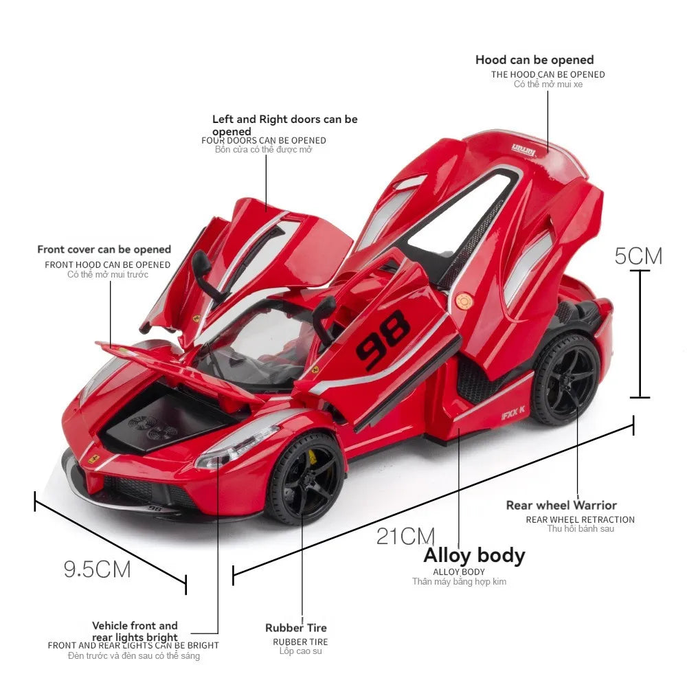 Ferrari FXXK Scale Model Diecast Metalcar