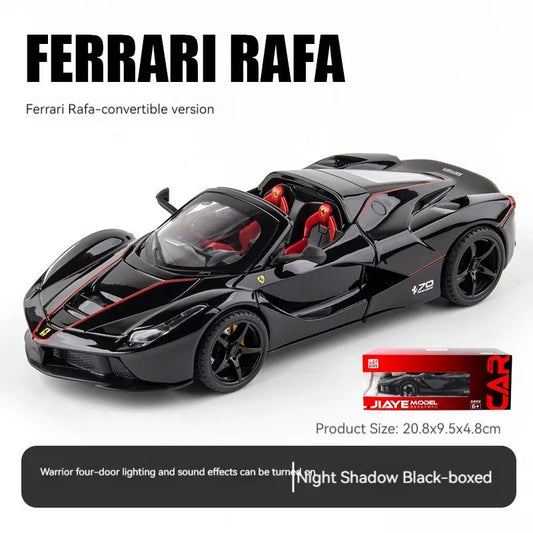 Big Size 1:24 Ferrari Rafa Roadster Sports Car Scale Model Diecast Metal Car
