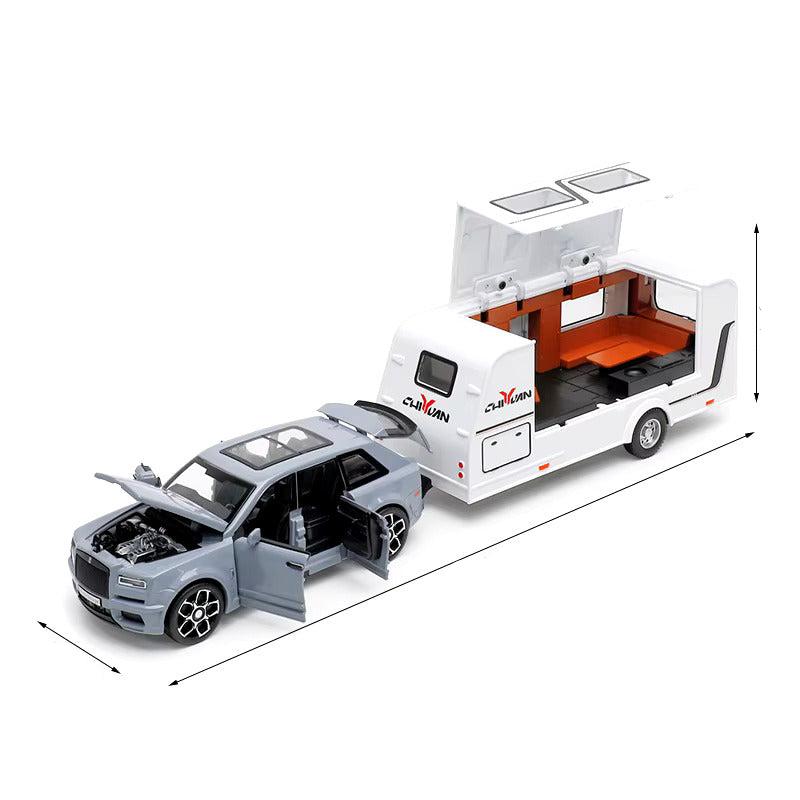 Rolls Royce Cullinan Trailer Scale Model Diecast Metalcar - All Size