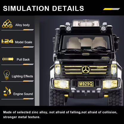 Mercedes-benz Unimog Scale Model Diecast Metalcar - All Size