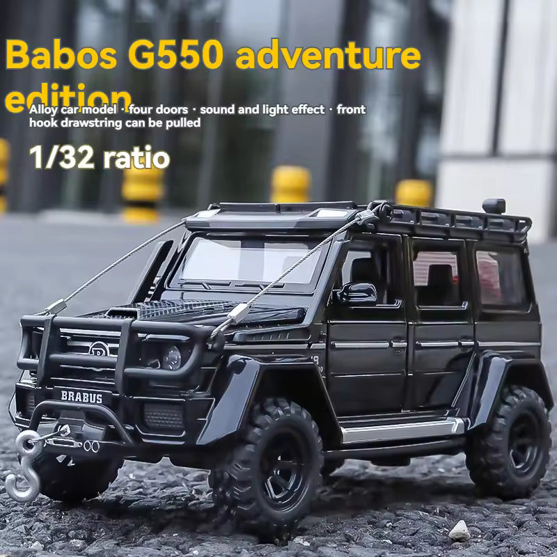 Mercedes-Benz Brabus G550 1:24 DIECAST METAL PULLBACK TOY CAR WITH OPENABLE DOORS & LIGHT, MUSIC BOYS CAR FOR KIDS BEST TOYS GIFTS TOYS FOR KIDS [SIZE:-24.5CM*11.3CM*10.6CM]【 MULTICOLOR 】