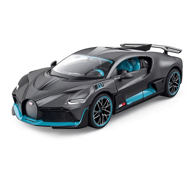 Big Size 1:24 BUGATTI DIVO DIECAST METAL PULLBACK TOY CAR WITH OPENABLE DOORS & LIGHT, MUSIC BOYS CAR FOR KIDS BEST TOYS GIFTS TOYS FOR KIDS [SIZE:-22CM*9CM*7CM]【 MULTICOLOR 】