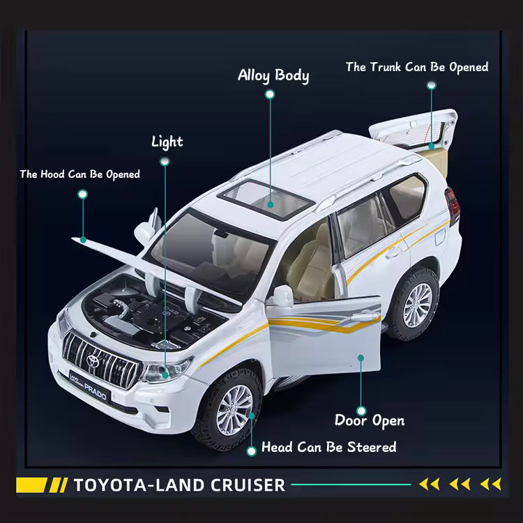 Toyota Land Cruiser Prado Scale Model Diecast Metalcar - All Size