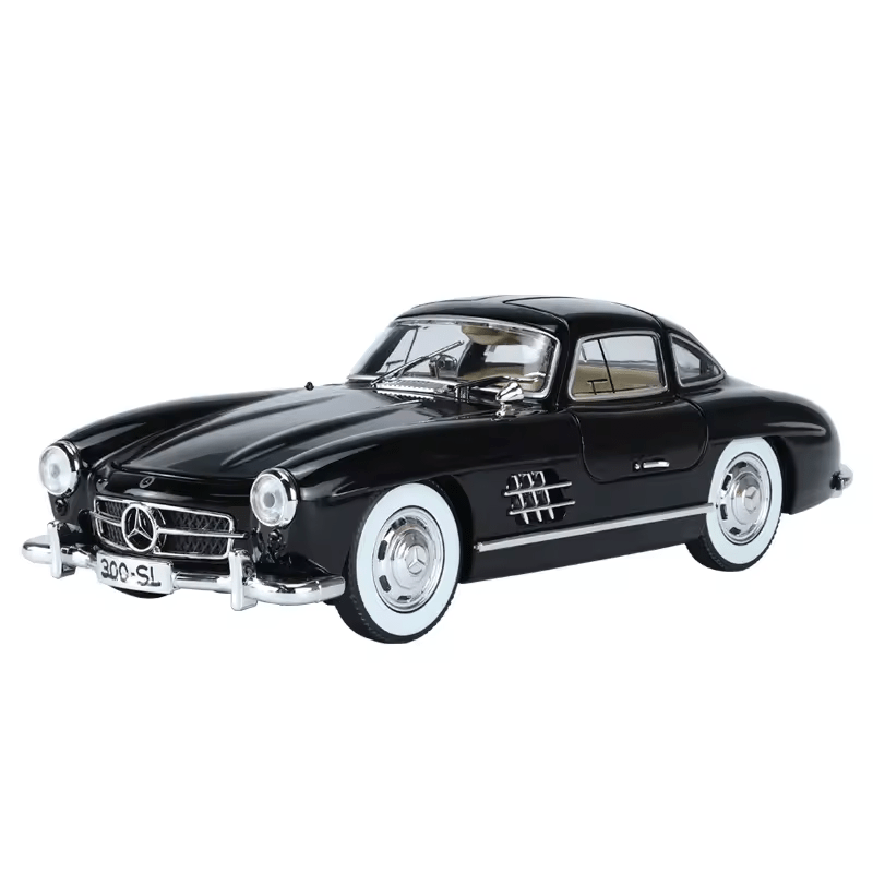 Mercedes-Benz 300SL Big Size 1:24 DIECAST METAL PULLBACK TOY CAR WITH OPENABLE DOORS & LIGHT, MUSIC BOYS CAR FOR KIDS BEST TOYS GIFTS TOYS FOR KIDS [SIZE:-22CM*9CM*7CM]【 MULTICOLOR 】