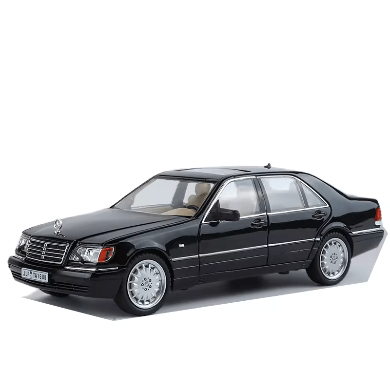 Mercedes-Benz W140 320SEL 1:24 DIECAST METAL PULLBACK TOY CAR WITH OPENABLE DOORS & LIGHT, MUSIC BOYS CAR FOR KIDS BEST TOYS GIFTS TOYS FOR KIDS [SIZE:-21.2CM*7.8CM*6.5CM]【 MULTICOLOR 】