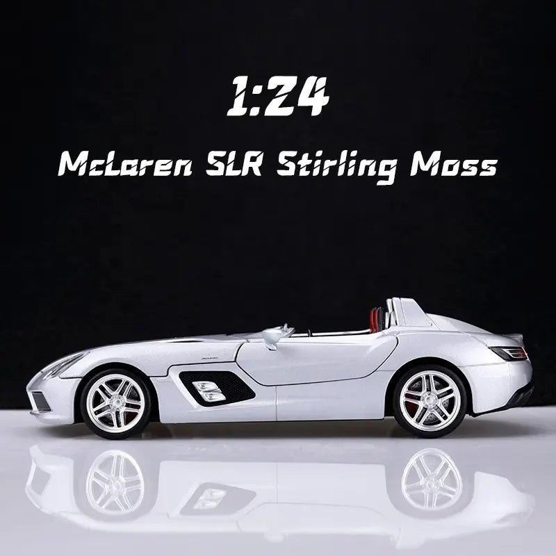Mercedes-benz Slr Stirling Convertible Sports Car Scale Model Diecast Metalcar - All Size