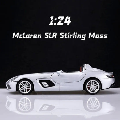 Mercedes-benz Slr Stirling Convertible Sports Car Scale Model Diecast Metalcar - All Size