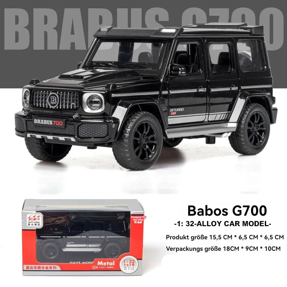 BRABUS 700 SUV 1:32 DIECAST METAL PULLBACK TOY CAR WITH OPENABLE DOORS & LIGHT, MUSIC BOYS CAR FOR KIDS BEST TOYS GIFTS TOYS FOR KIDS [SIZE:-15.5CM*6.5CM*6.5CM]【 MULTICOLOR 】