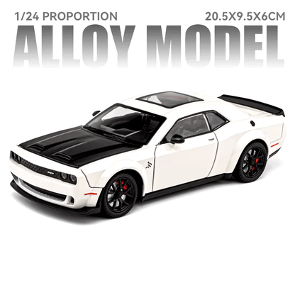 Dodge Challenger Hellcat Scale Model Diecast Metal Car - All Size