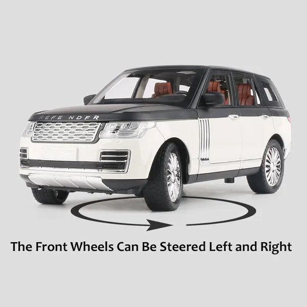 RANGE ROVER BIG SIZE 1:24 DIECAST METAL PULLBACK TOY CAR WITH OPENABLE DOORS & LIGHT, MUSIC BOYS CAR FOR KIDS BEST TOYS GIFTS TOYS FOR KIDS [SIZE:-22CM*9CM*7CM]【 MULTICOLOR 】