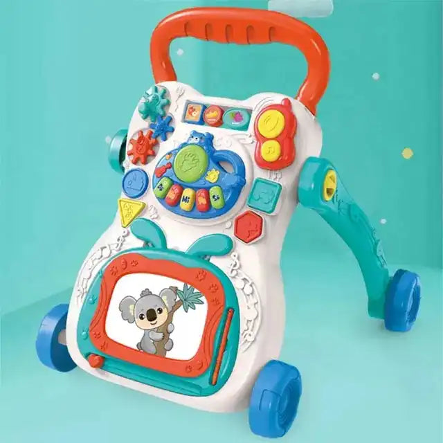 Learning Music Walker Trolley Multifunctional Push & Pull Toy for Toddlers