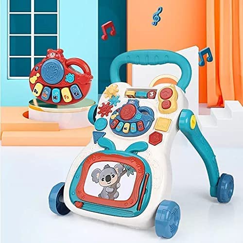 Learning Music Walker Trolley Multifunctional Push & Pull Toy for Toddlers