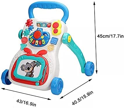 Learning Music Walker Trolley Multifunctional Push & Pull Toy for Toddlers