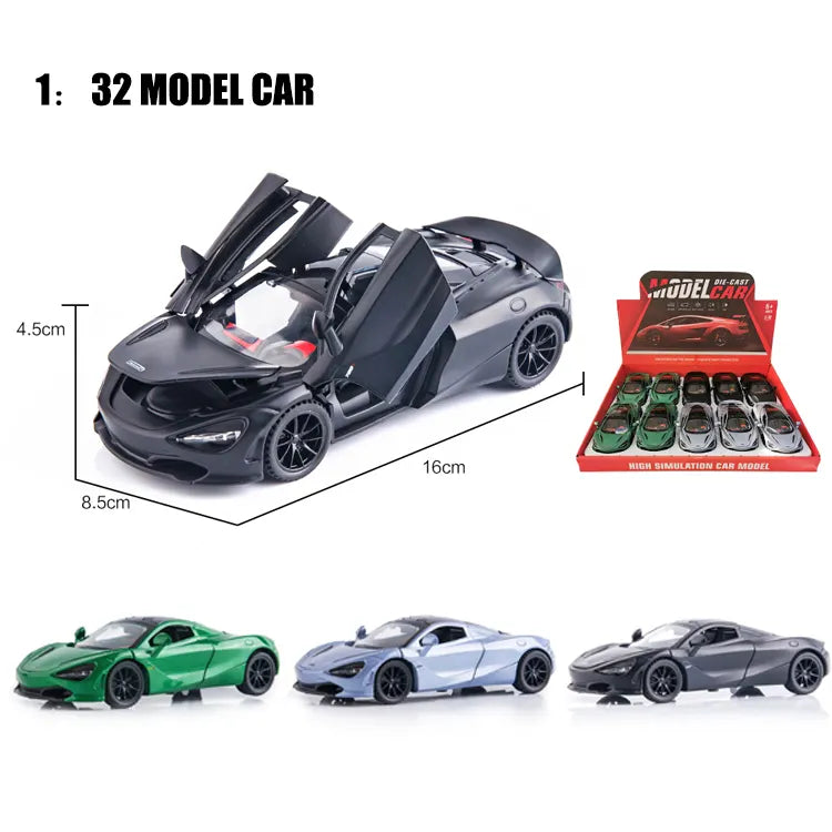 Mc-Laren 720s Die Cast 1:32 Alloy Metal Car [Size : ‎15Cm*5.5Cm*5Cm]