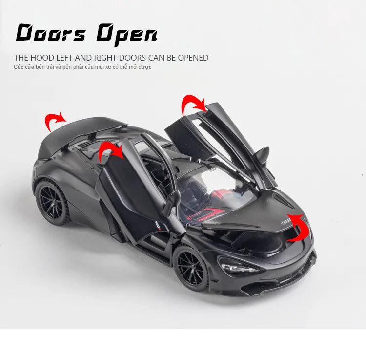 Mc-Laren 720s Die Cast 1:32 Alloy Metal Car [Size : ‎15Cm*5.5Cm*5Cm]