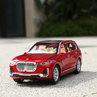 BMW X7 1:32 DIECAST METAL PULLBACK TOY CAR WITH OPENABLE DOORS & LIGHT, MUSIC BOYS CAR FOR KIDS BEST TOYS GIFTS TOYS FOR KIDS [SIZE:-15.7CM*5.8CM*5.3CM]【 MULTICOLOR 】