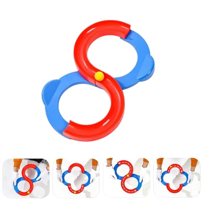 Premium 8 Shape Infinite Loop Interaction Balancing Track Toy Creative  - Multicolor