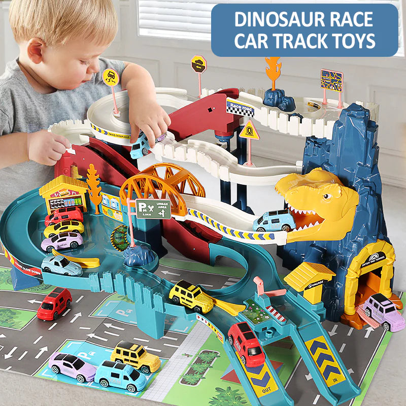 Premium Dinosaur Adventure Toy Car Racer Ramp Toy for Kids