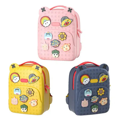 Premium Kids Backpack - Vibrant Design & Durable - Perfect for School & Travel [Pink, Yellow, Blue]