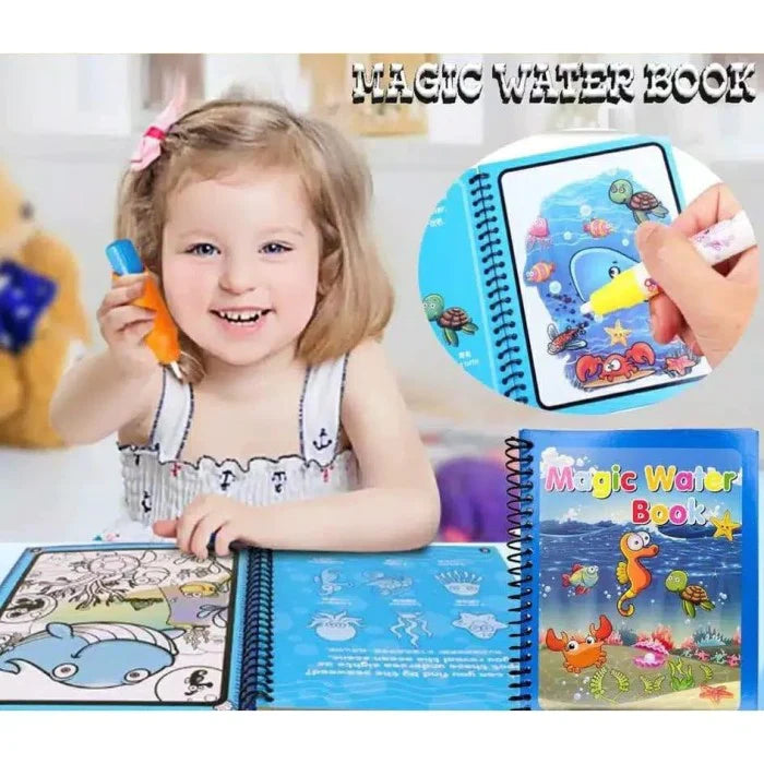 Premium Reusable Magic Water Quick Dry Book- (Pack Of 4 Books)