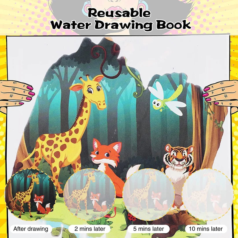 Premium Reusable Magic Water Quick Dry Book- (Pack Of 4 Books)