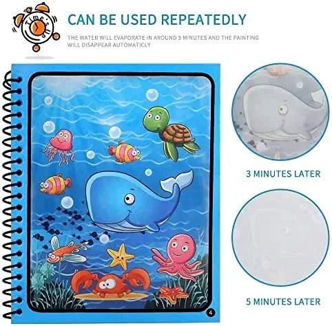 Premium Reusable Magic Water Quick Dry Book- (Pack Of 4 Books)