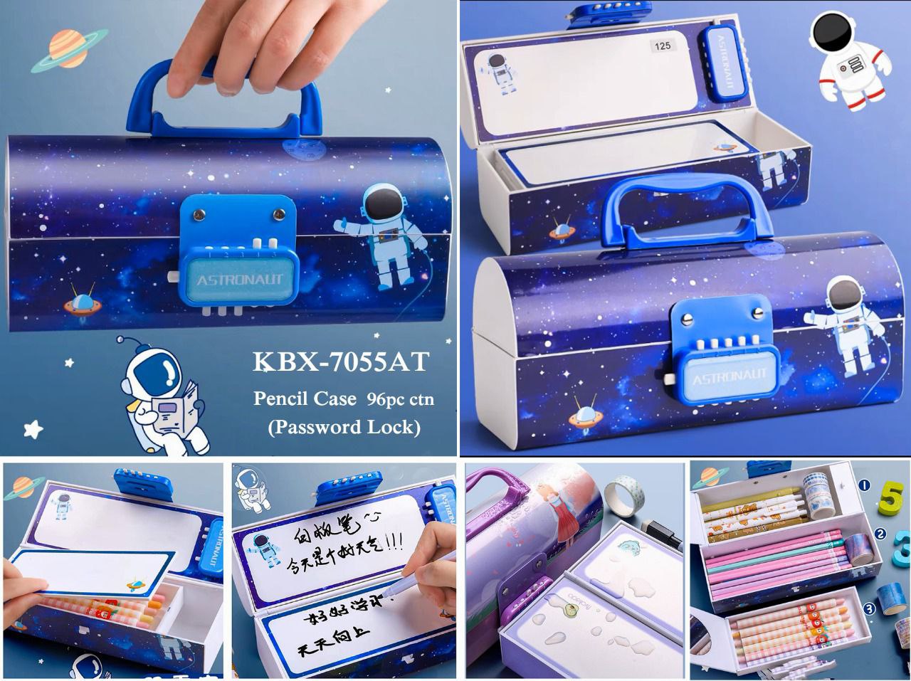 Premium Unicorn School Kids Pencil Box with Lock