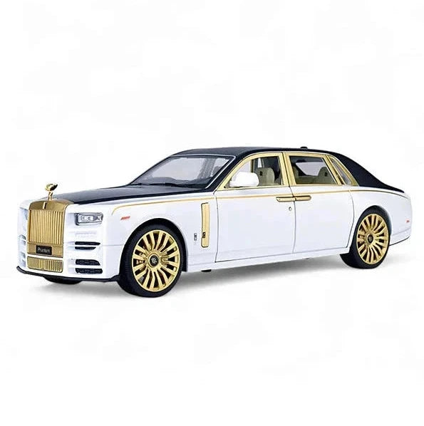 Rolls Royce Phantom Scale Model Diecast Metalcar Lux Gold - All Size