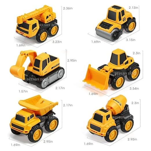 Unbreakable Construction Bulldozer Excavator Loader Truck Vehicles for Kids Building Vehicle Engineer