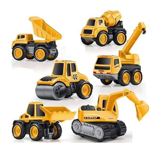 Unbreakable Construction Bulldozer Excavator Loader Truck Vehicles for Kids Building Vehicle Engineer