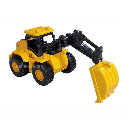 Unbreakable Construction Vehicles for Kids Pretend Play Toy Trucks Bulldozer Play