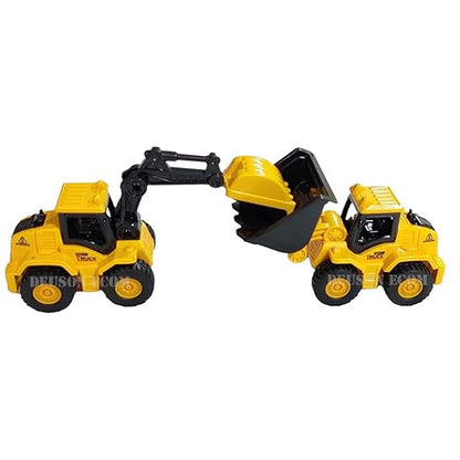 Unbreakable Construction Vehicles for Kids Pretend Play Toy Trucks Bulldozer Play