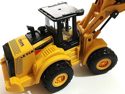 Unbreakable Construction Vehicles for Kids Pretend Play Toy Trucks Bulldozer Play Set Building Vehicles