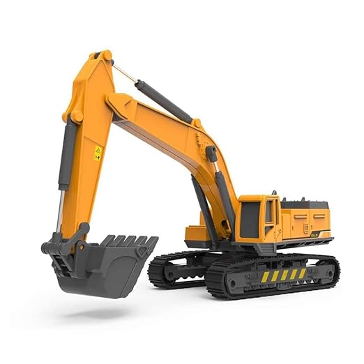 Unbreakable Excavator Crane Model Construction Engineering Vehicle Friction Powered 360 Moving Parts Inertia Toys Trucks Building Vehicles