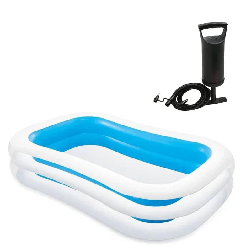 8.5 FT PORTABLE INFLATABLE & FOLDABLE SWIMMING POOL OUTDOOR & INDOOR WATER SWIMMING POOL FOR KIDS & ADULTS