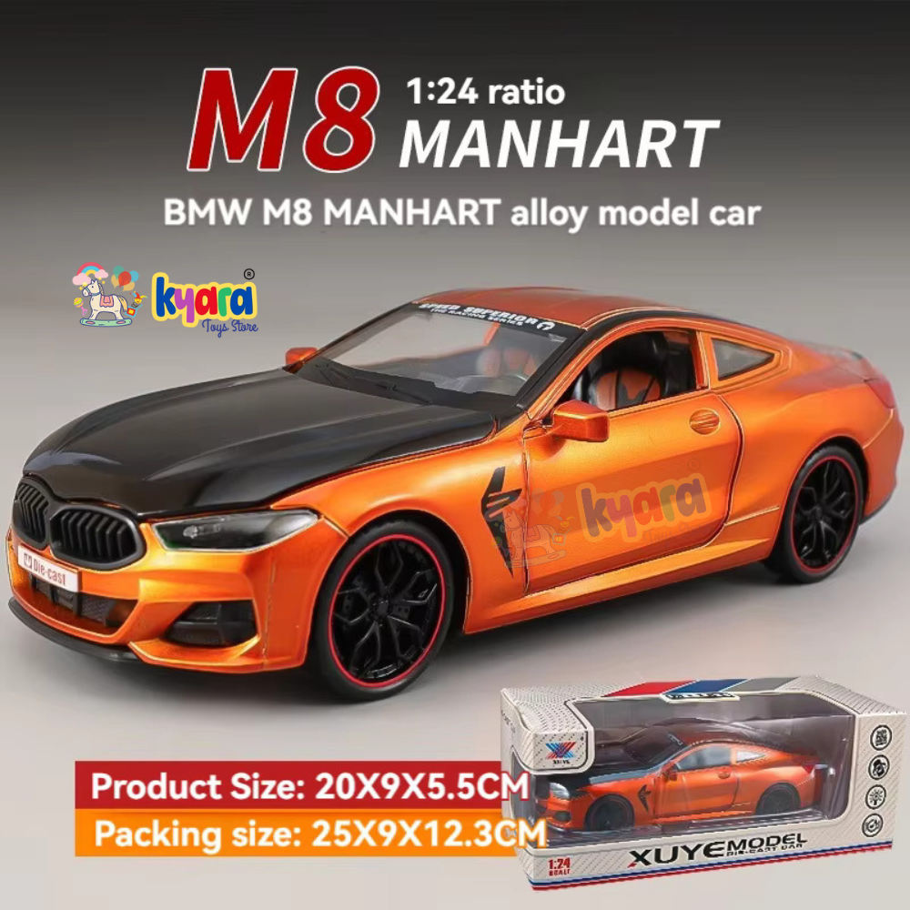 Bmw M8 Sports Scale Model Diecast Metalcar - All Size