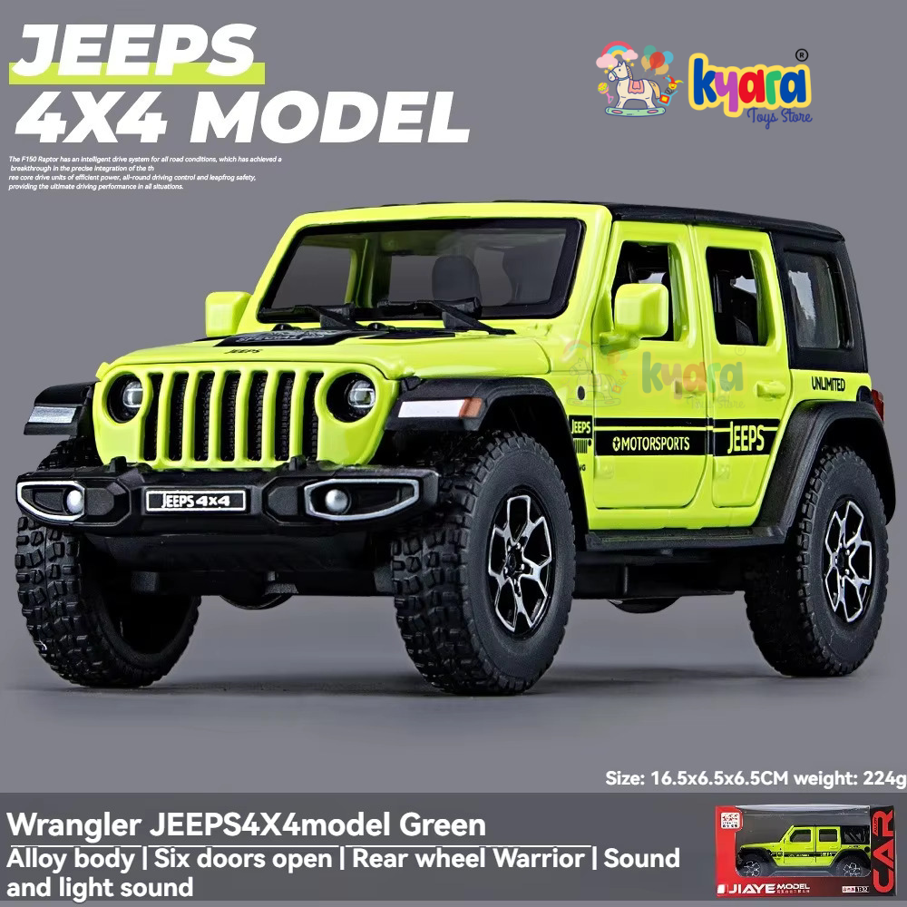 Wrangler Rubicon Thar Jeep Scale Model  Metal Car- All Model