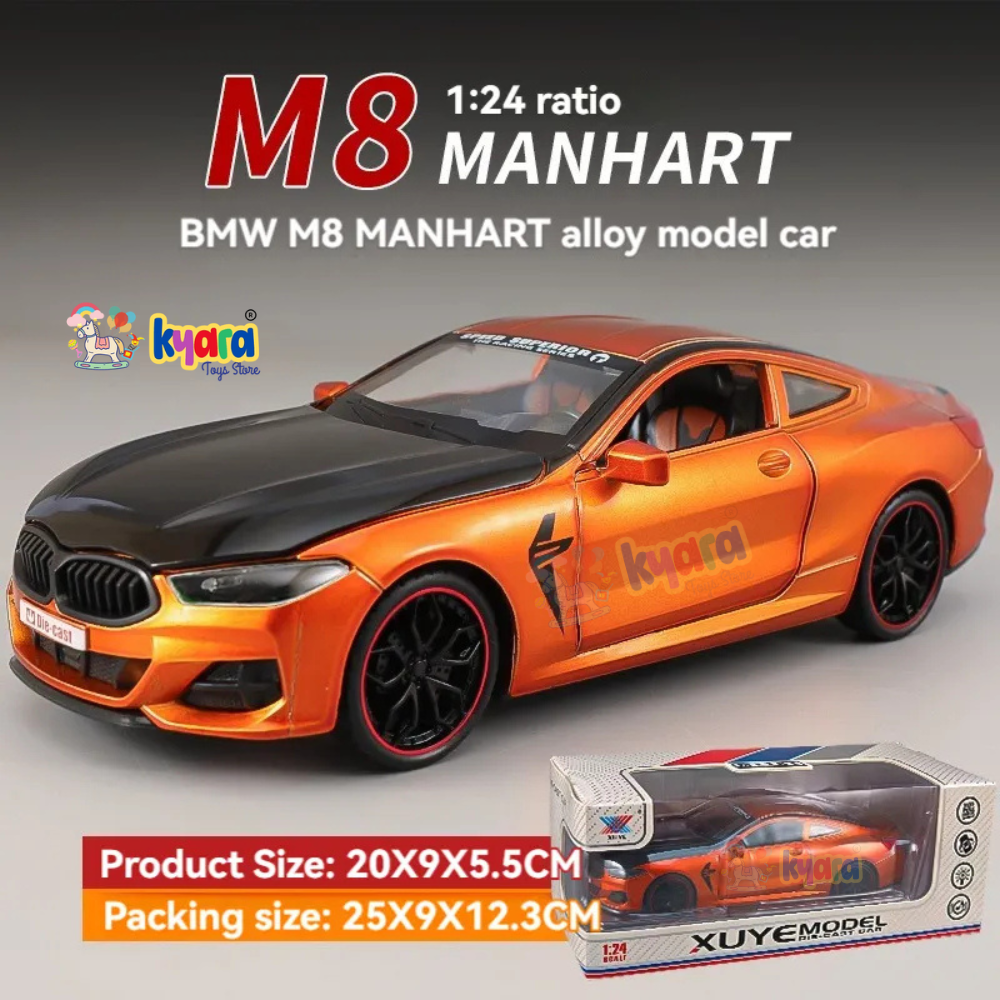 Bmw M8 Sports Scale Model Diecast Metalcar - All Size