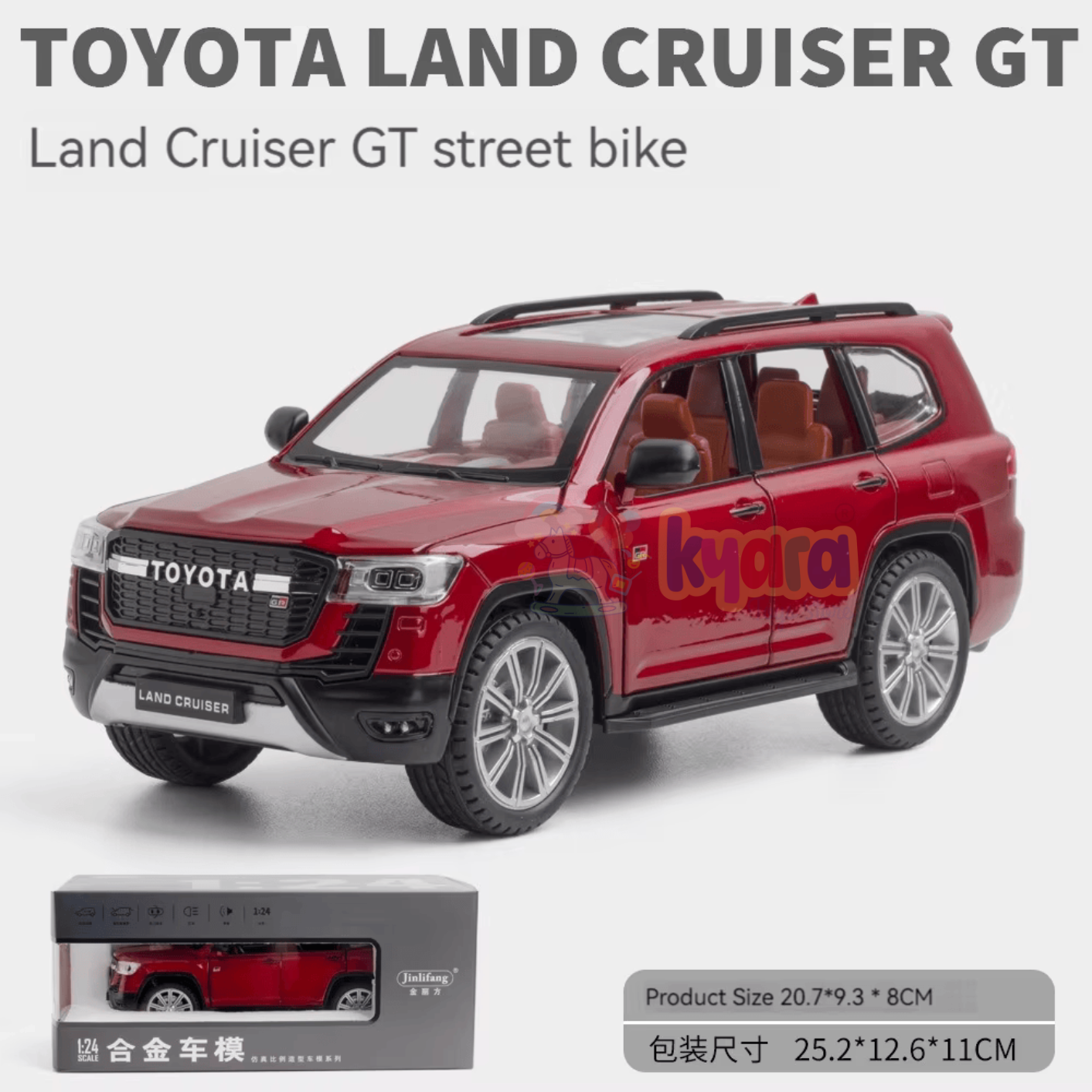 Toyota Land Cruiser Gr Suv Scale Model Diecast Metalcar - All Size